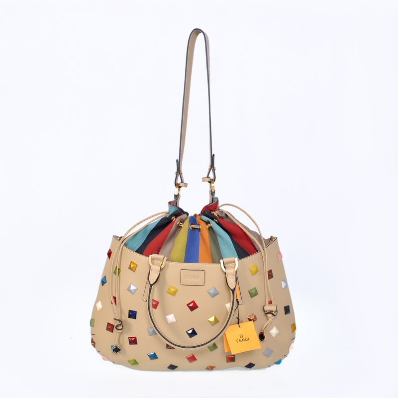 F8099L Fendi Borsa multicolore Studded Satchel